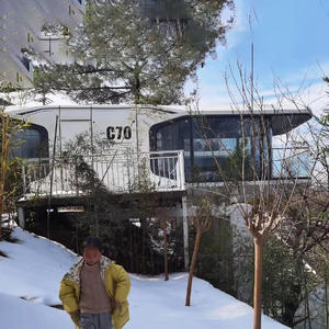 Capsule spatiale intelligente haut de gamme pour hébergement et repas, avec vue panoramique à 180 degrés, idéale pour les influenceurs et les voyages nomades - Product Image 4