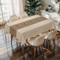 Nappe carrée en PVC bleu ciel RNPT, résistante à l'huile, en rouleau, pour cuisine, salle à manger, fête