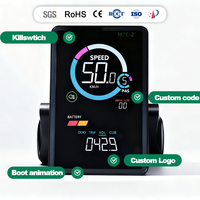 Aksesori Suku Cadang Sepeda Listrik Layar LCD E-Bike Digunakan untuk Kit E-Bike Konversi Sepeda Listrik Speedometer Ebike
