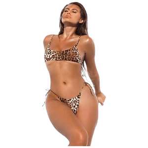 Cikini Bikini Đi Biển Cho Nữ Đồ Bơi In Da Báo Gợi Cảm Đồ Tắm Bán Sỉ - Product Image 1