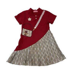 Vente en gros de vêtements pour enfants de l'usine Jinhai, robes mi-longues pour filles, vêtements de boutique pour enfants, articles très demandés pour le commerce extérieur - Product Image 2