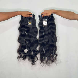 Extensions de cheveux bouclés Deep Wave, cuticules alignées, en vison brut non traité, ondulés, fournisseur d'extensions de cheveux humains indiens non traités - Product Image 2