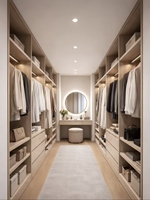 Dressing sur mesure autoportant moderne de luxe en matériaux écologiques, couleur/taille personnalisables pour chambre d'hôtel
