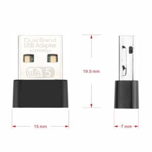 600Mbps không dây USB Wifi Adapter ax600 WIFI <span class=keywords><strong>Card</strong></span> mạng Dongle Wifi receiver 2.4/5 gam băng tần kép mạng Lan <span class=keywords><strong>card</strong></span> cho <span class=keywords><strong>PC</strong></span> - Product Image 2