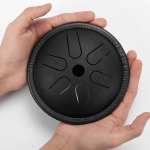 Usine 5.5 pouces Mini tambour de langue en acier 6 Notes Handpan Instrument de percussion de poche avec maillets sac de transport pour <span class=keywords><strong>Medita</strong></span> - Product Image 5