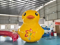 5m 6m géant gonflable canard PVC hermétique jaune dessin animé flotteur piscine gonflable arrière-cour fête utilisation Durable étanche