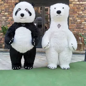 مثيرة للاهتمام CE 2M 2.6M 3M نفخ الباندا حفلة الكبار الباندا زي الحيوان للبيع