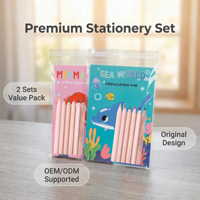 Ensemble de 6 crayons de couleur et livre de coloriage, cadeau artistique pour enfants, non toxique, en bois hexagonal, logo personnalisé OEM ODM, rentrée scolaire
