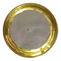 Tamis d'essai en laiton haute précision, tamis à mailles métalliques standard de laboratoire, 2-600, diamètre personnalisable, 8 pouces, analyse des sols, nouveau