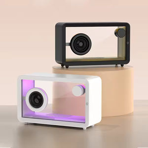 Alta Qualidade M8 Colorido Rgb Lâmpada Vidro Transparente Criativo Wirled Speaker Portátil Ao Ar Livre Hi-fi Stereo <span class=keywords><strong>Sound</strong></span> - Product Image 5