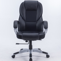 Chaise de bureau administrative ergonomique en cuir avec rotation à 360 degrés et hauteur réglable