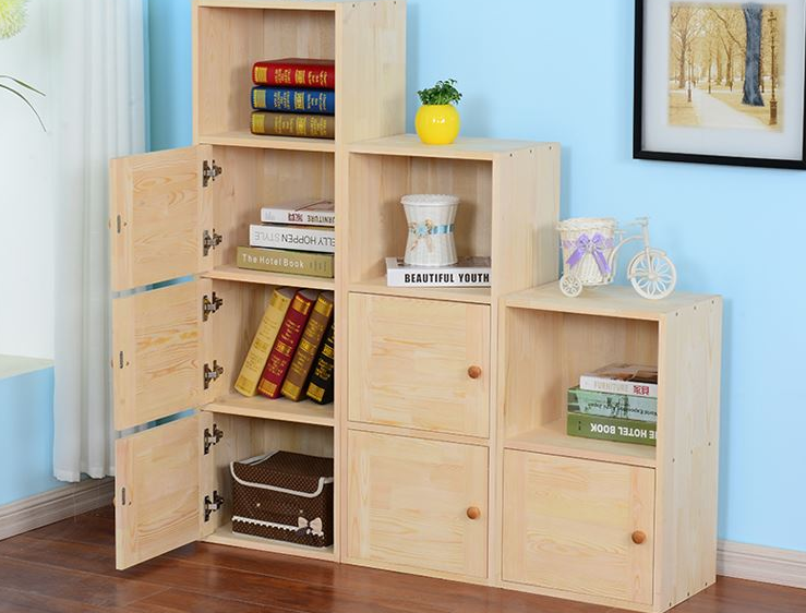Offre Spéciale meubles de maison nid d'abeilles en bois bibliothèque bibliothèque à vendre