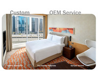 Ensemble de meubles de chambre d'hôtel YaQi personnalisable, moderne, en chêne massif, durable et écologique, garantie de 2 ans pour les hôtels 4-5 étoiles