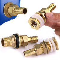 Raccord en laiton pour réservoir d'eau avec adaptateur de tuyau Pagoda, joint double étanchéité, pour raccordement et réparation de tuyaux d'irrigation de jardin