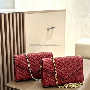 Sac à bandoulière matelassé blanc de luxe pour femme avec chaîne, design classique, sacs à bandoulière en cuir pour femme - Product Image 3