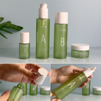 Botol Sampo PET Bening 100ml/200ml Daur Ulang, Botol Plastik Tebal 150ml untuk Serum, Krim, Lotion, Pompa, Kemasan Kosmetik Kosong