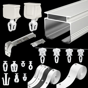 Preço competitivo Melhor qualidade Rail Perfil de alumínio Ripple Fold Style <span class=keywords><strong>Channel</strong></span> Rod System S Wave Tape Ripple Fold Curtain Track - Product Image 1