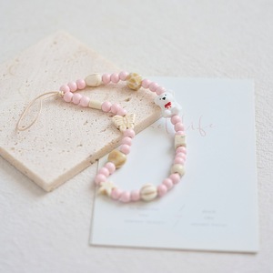 GT Blue Sea Legend Étoile à cinq branches Lanyard Shell Petite <span class=keywords><strong>chaîne</strong></span> de <span class=keywords><strong>téléphone</strong></span> à poignet court en céramique perlée - Product Image 3