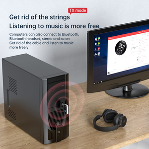 Adaptateur sans fil stéréo <span class=keywords><strong>Hifi</strong></span> récepteur et émetteur <span class=keywords><strong>bluetooth</strong></span> 3.5MM avec micro pour haut-parleur PC TV avion voiture - Product Image 6