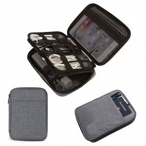 Free Sample Wholesale Double Layer Electronics Organizer Travel Cable Holder Organizer Bag - Product Image 2