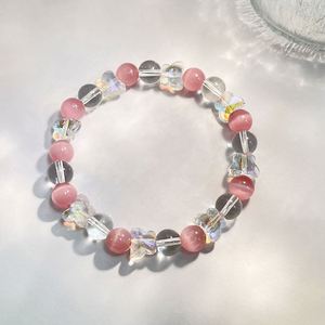 Pulsera de Piedra Natural con Cuentas de Vidrio Coloridas para el Chakra de la Garganta, Etiqueta Blanca para Mayoristas, Servicio de Etiquetado SKU - Product Image 1