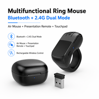   Souris sans fil en forme de bague, télécommande de présentation, clicker, télécommande PPT, tourneur de page pour ordinateur portable, téléphone, tablette, Smart TV, PC