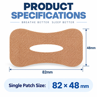 Bande adhésive buccale pour dormir, anti-ronflement, bandes respirantes respectueuses de la peau, patch anti-respiration buccale pour une meilleure nuit de sommeil