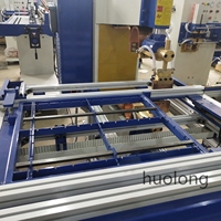 Machine de soudage par points en treillis métallique automatique contrôlée par PLC CNC XY Axis pour cage à oiseaux en fer
