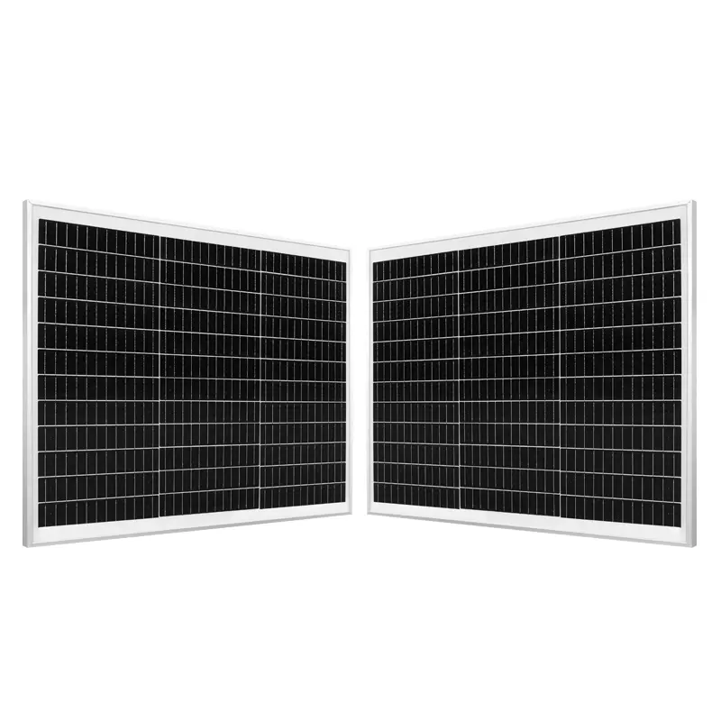 AiTon venta directa de fábrica paneles solares techo Solar PV Solar 110W 100W 80 vatios nuevos paneles solares superpuestos 100W para casa prefabricada