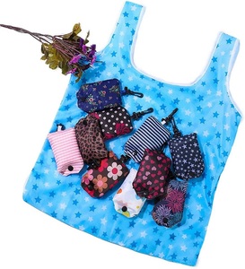 Bolsas de Compras Reutilizables Plegables de Poliéster Reciclado Ecológicas Personalizadas para Supermercado - Product Image 1