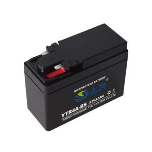 แบตเตอรี่มอเตอร์ไซค์ Shangwei รุ่น YTR4A-BS 12V 3.3Ah ชนิดตะกั่ว-กรด สำหรับเปลี่ยนทดแทน - Product Image 1