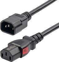 10A 250v IEC320 C14 pour verrouiller IEC C13 prise ca cordons d'alimentation rallonges pour PC ordinateur TV moniteur