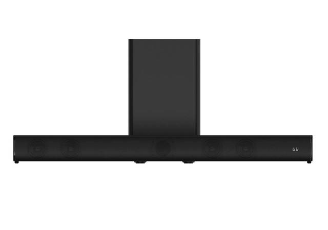 Home Theater System 2.1 TV Sound Bar with 5.25'' Subwoofer 100W RMS Wireless Black Remote Control HD Support