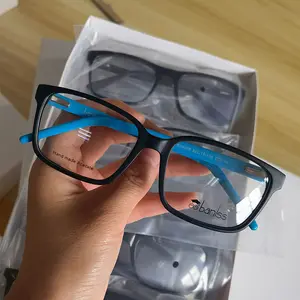 Stock clearance kacamata mata optik persegi desainer baru kualitas tinggi bingkai kacamata ukuran besar Spek asetat pria untuk pria