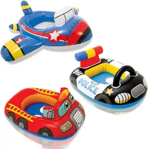 Cercle de natation pour bébé de 0 à 4 ans, jeu d'eau, cercle flottant, conception d'avion, bateau gonflable pour enfants