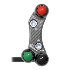 Interruptor de manillar derecho para Ducati Panigale V4 (orificios desalineados) (titanio) - Product Image 1