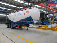 3 Dingilli Kuru Çimento Tankeri Treyleri 40cbm 45cbm 50cbm Toz Tankı Semi Treyler Semi Treylerler Uçucu Kül Toplu Çimento Semi Treyleri