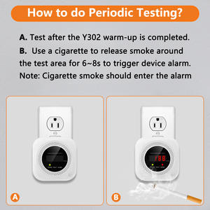 Detector de Monóxido de Carbono con Sensor de Movimiento 3 en 1, Alarma con Pantalla Digital, Portátil, Volumen Ajustable, para Hogar y Viajes - Product Image 5