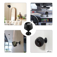 Kamera Keamanan V380pro Mini A9 1080P CMOS H.264 Penglihatan Malam Kontrol APP WiFi Alarm Gerak Baterai CCTV Dalam Ruangan Kecil