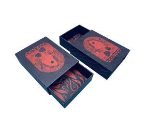 Custom recycled 2MM kraft cardboard two sides slide open matchbox packaging