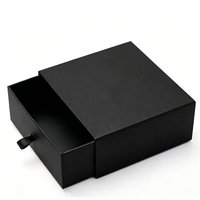 Boîte à bijoux de luxe avec tiroir, logo personnalisé, emballage cadeau rigide en papier pour bijoux, boîte de rangement pour bijoux