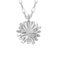 Fabricant de bijoux en laiton Gemnel, bijoux en laiton plaqué or pour la Saint-Valentin, bijoux en zircon, collier pendentif en laiton fleur de marguerite