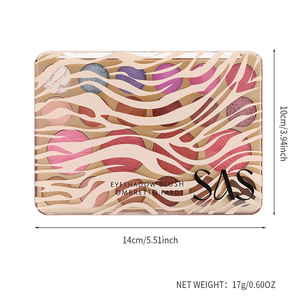 Placa <span class=keywords><strong>de</strong></span> sombra <span class=keywords><strong>de</strong></span> ojos <span class=keywords><strong>de</strong></span> Color hermoso SAS, textura sedosa agradable a la piel, sombra <span class=keywords><strong>de</strong></span> ojos impermeabilizante <span class=keywords><strong>de</strong></span> larga duración - Product Image 4