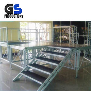 Prezzo a buon mercato Della Piattaforma Fase di Alluminio Portatile Pieghevole Mobile Regolabile Fase Scale - Product Image 1