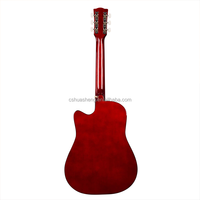 HUASHENG 38 Inch High Gloss Acoustic Guitar Kit OEM ODM CUSTOM Beginner Guitar Acoustic with Accessories