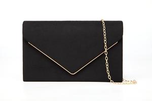 Sac de soirée en velours imperméable de style américain et européen du fabricant, avec doublure en polyester, pochette 1-1,9 L à poignée souple - Product Image 3