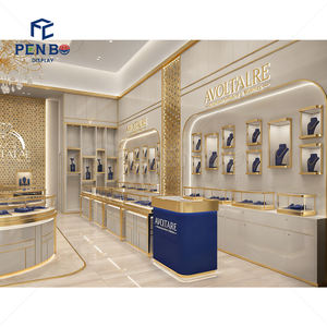 Muebles para Joyería de Dubái, Muebles de Exhibición de Joyería Curvos de Lujo Personalizados, Diseño y Exhibición de Tiendas de Joyería - Product Image 5