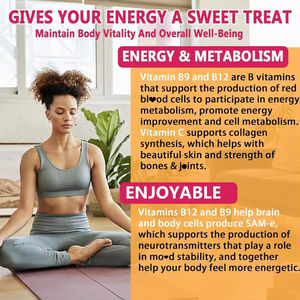 Permen <span class=keywords><strong>Vitamin</strong></span> B12 & Methyl B12 untuk Dewasa dengan B9 Folate <span class=keywords><strong>D3</strong></span> untuk Metabolisme Energi, Kesehatan Saraf, Tulang & Dukungan Imunitas - Product Image 5