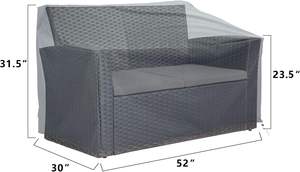 <span class=keywords><strong>Housse</strong></span> <span class=keywords><strong>de</strong></span> protection <span class=keywords><strong>pour</strong></span> meubles d'extérieur en tissu Oxford 600D, imperméable, anti-poussière, résistante aux UV, ensemble <span class=keywords><strong>de</strong></span> 4 pièces <span class=keywords><strong>pour</strong></span> véranda, patio, <span class=keywords><strong>jardin</strong></span>, canapé - Product Image 2