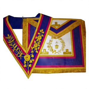 Grand Scribe Ezra <b>Apron</b> and Collar with Hand Embroidery Plain Ribbon Oversleeve Elegant and Durable <b>Kitchen</b> Accessory - Product Image 1